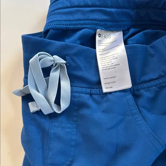 XS Figs Royal Blue Scrub Pants - Picture 2 of 4